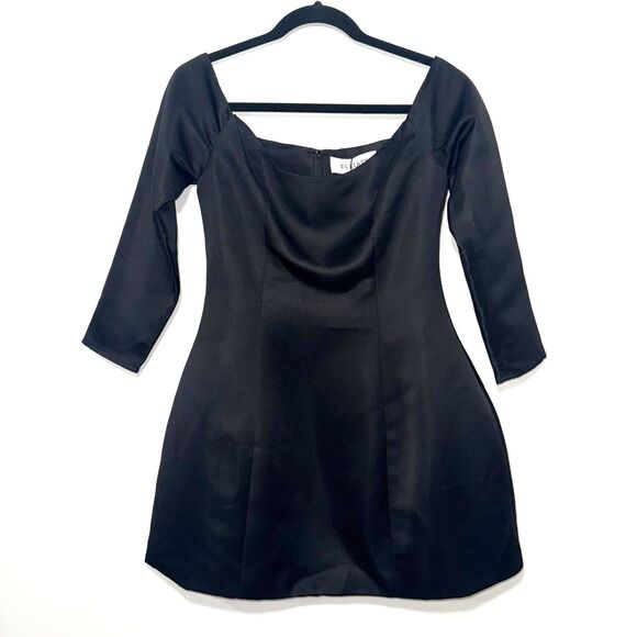 ELLIATT Vida Off The Shoulder Long Sleeve Cocktail Minidress - Black S - Picture 5 of 12